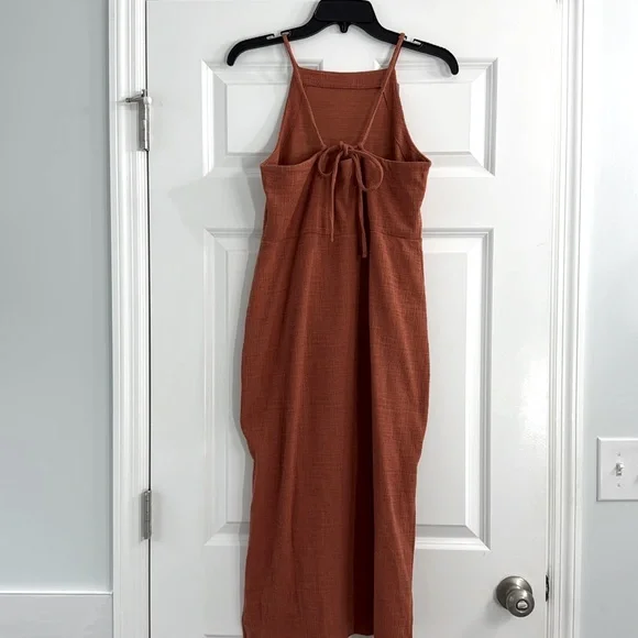 Madewell Terracotta Sleeveless Dress Sz M - Picture 4 of 8